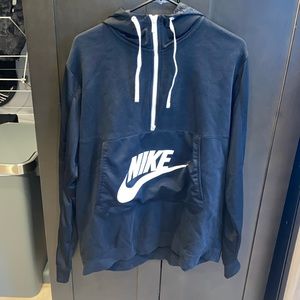 Nike half zip hooded sweatshirt